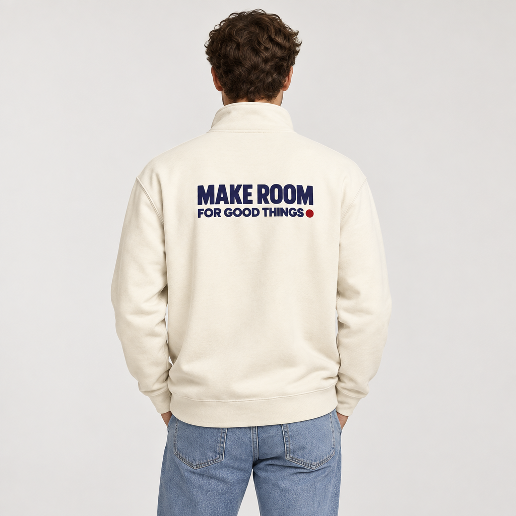 For Good Things Quarter Zip Sweatshirt